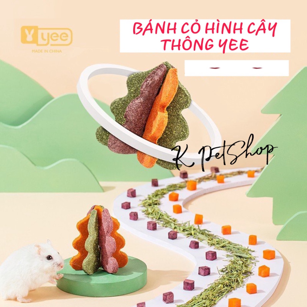 Bánh Mài Răng Thông Noel Hương Trái Cây Đủ Vị  Bánh Cỏ Timothy Thức Ăn Cho Thỏ, Bọ, Sóc , Hamster ...
