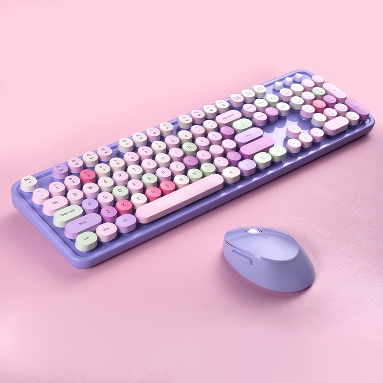 Bàn phím, Combo Bàn phím và Chuột không dây MOFii Sweet Hàng chính hãng | Bộ siêu tập Cute Hót nhất Châu A