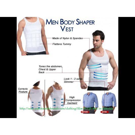 Áo gen nam định hình body - Đồ lót giảm béo bụng - Áo lót ba lỗ thể thao ôm body cho cơ bụng săn chắc
