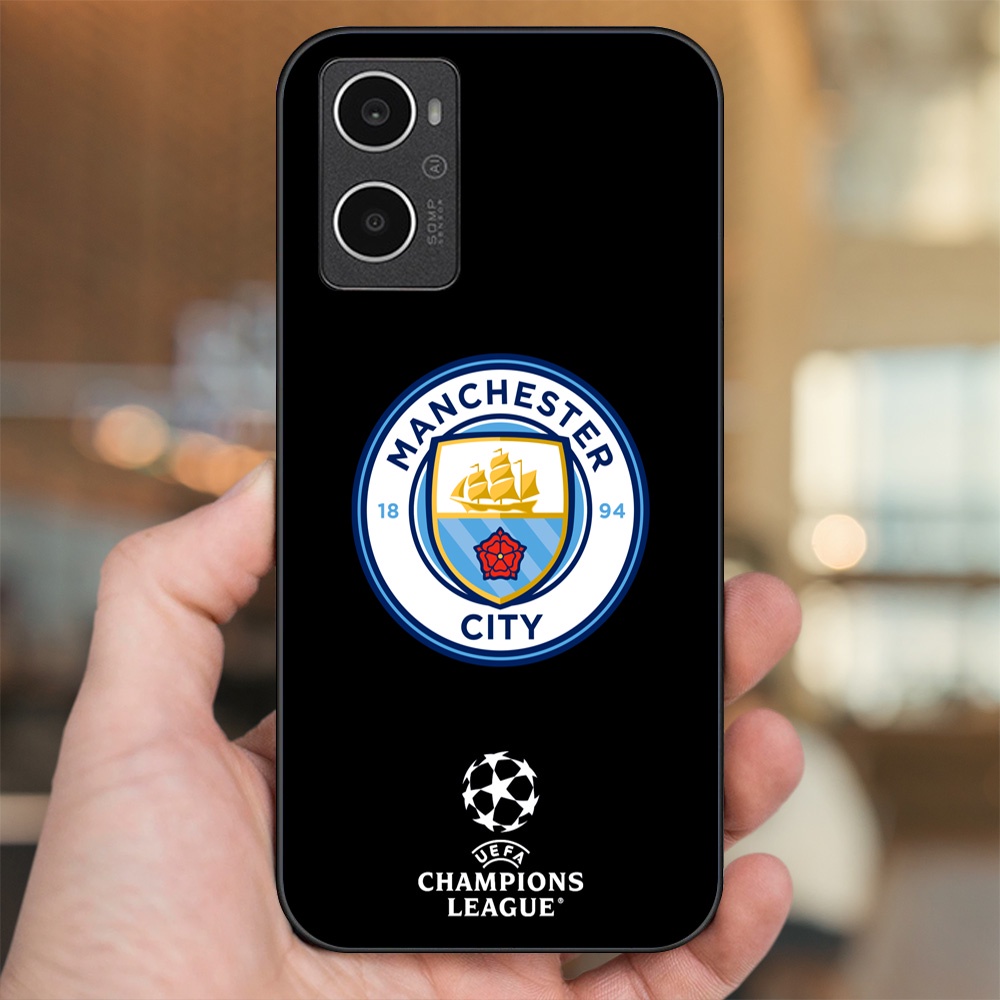 Ốp lưng Oppo A96 4G viền đen in hình Manchester City MC