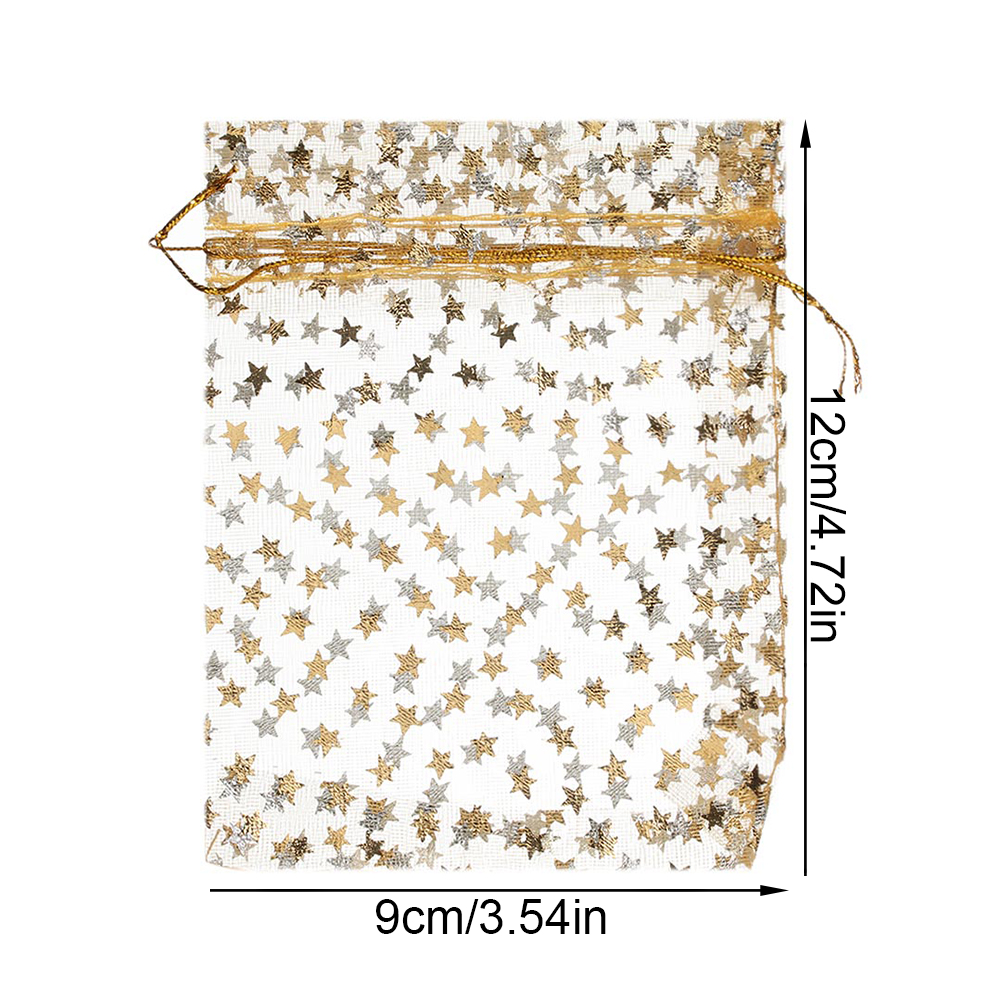 Set 100 Túi Dây Rút 9x12cm 3 Màu Dễ Thương