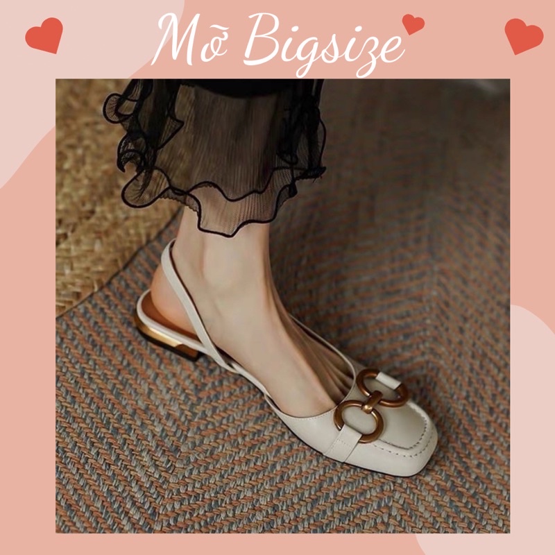 Giày Búp Bê Nữ Gót Vuông Thời Trang BIGSIZE (35-43)