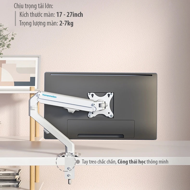 [Mã 1511ELSALE hoàn 7% đơn 300K] Giá treo màn hình máy tính Human Motion T6 | BigBuy360 - bigbuy360.vn