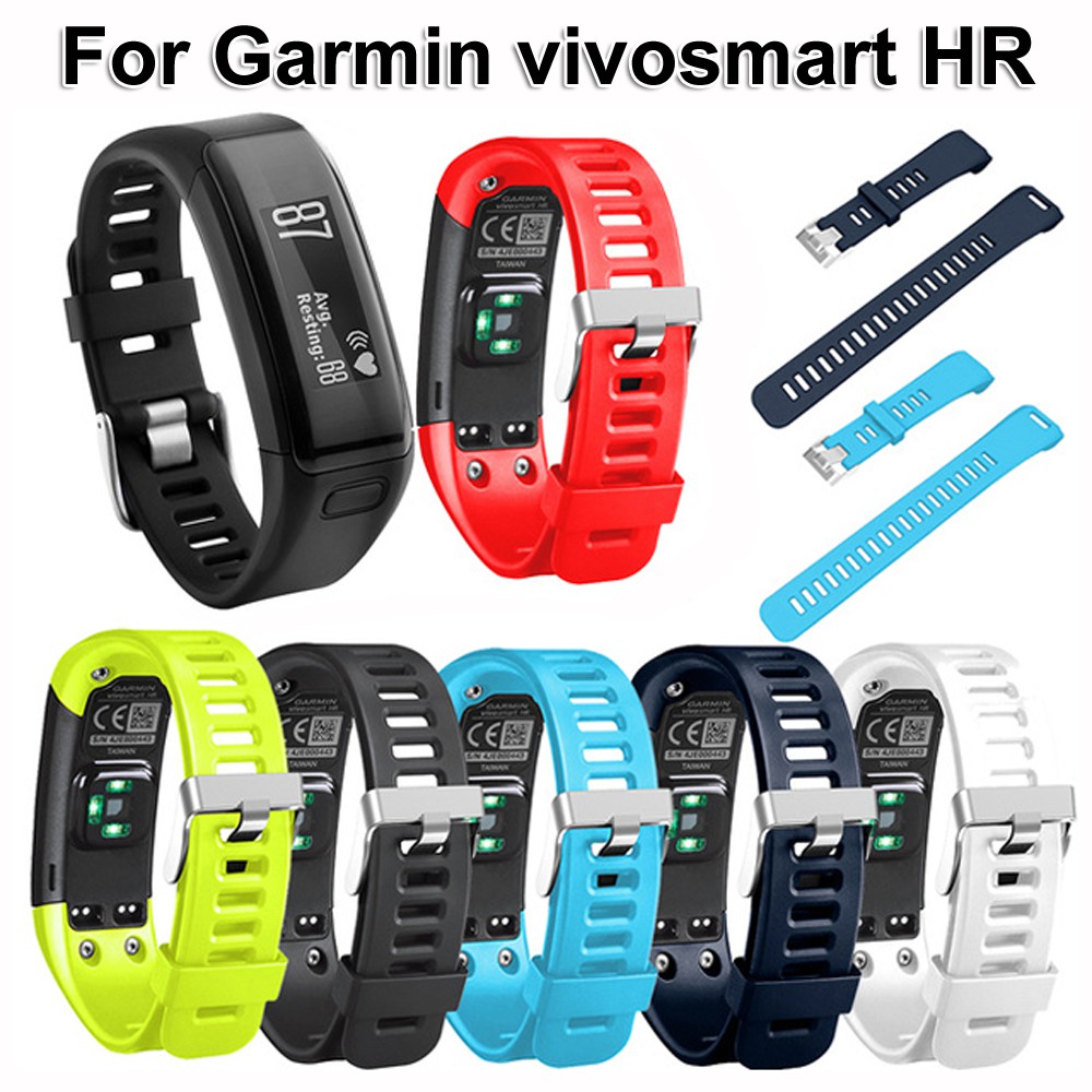 Dây Đeo Silicon Thay Thế Cho Đồng Hồ Suqi Garmin Vivosmart Hr