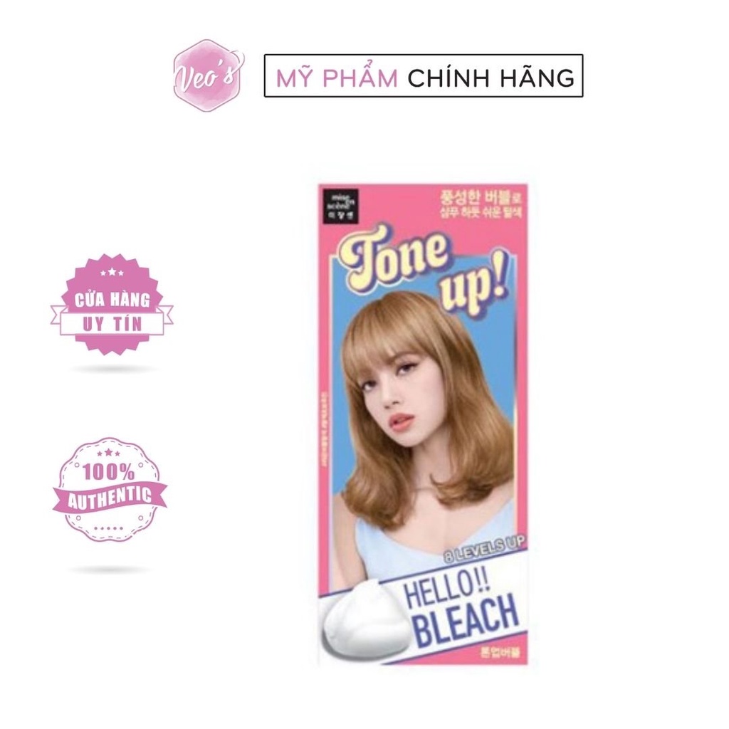 [NEW 2021] Tẩy tóc Mise En Scene Hello Blech Tone Up Bubble Kit