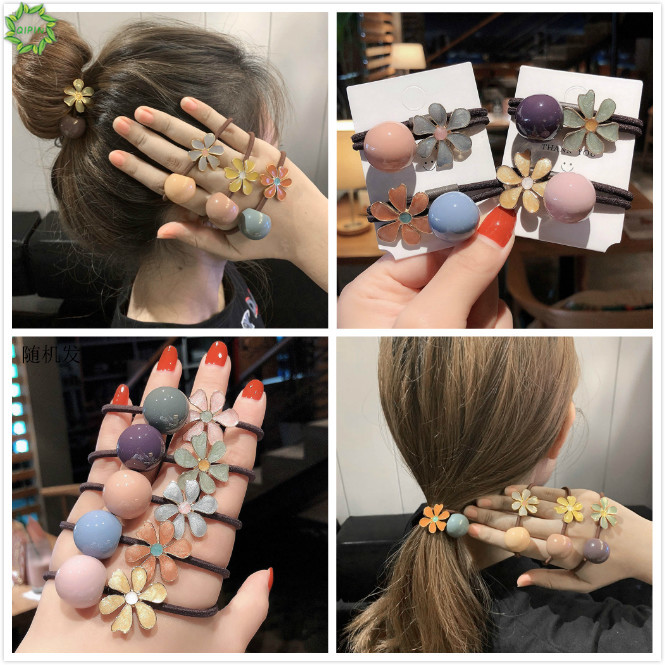 Dây Buộc Tóc Gắn Hoa Xinh Xắn Dành Cho Nữ