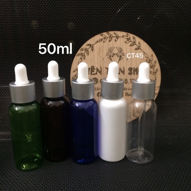 Chai nhựa 50ml đầu bóp serum