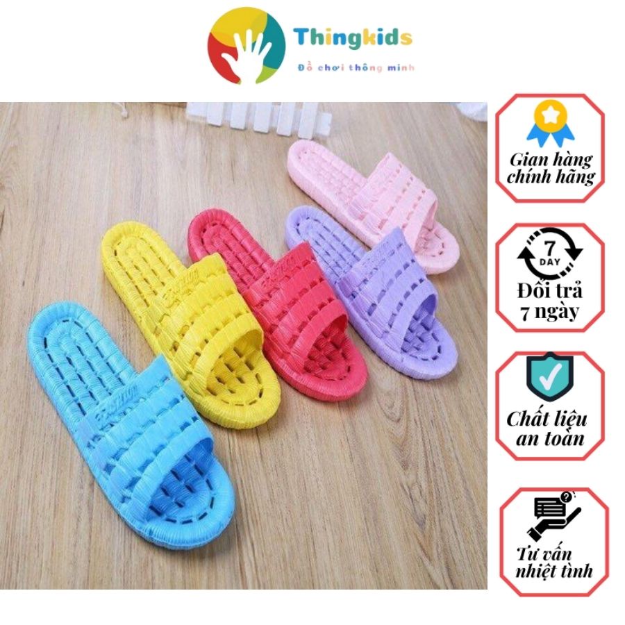 Dép Xốp Dẻo Êm Mềm Đi Trong Nhà + Kèm Ảnh Thật - Thingkids