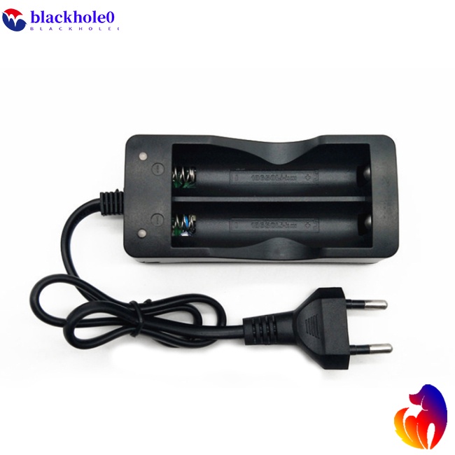 Bộ Sạc Pin Lithium Thông Minh Hai Khe Pin 18650 Có Dây Cáp