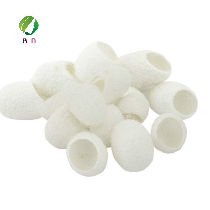 Tiktok ins 100Pcs Organic Natural Silk Cocoons Silkworm Balls Facial Skin Care Scrub Purifying Acne Anti Aging Whitening tiktok