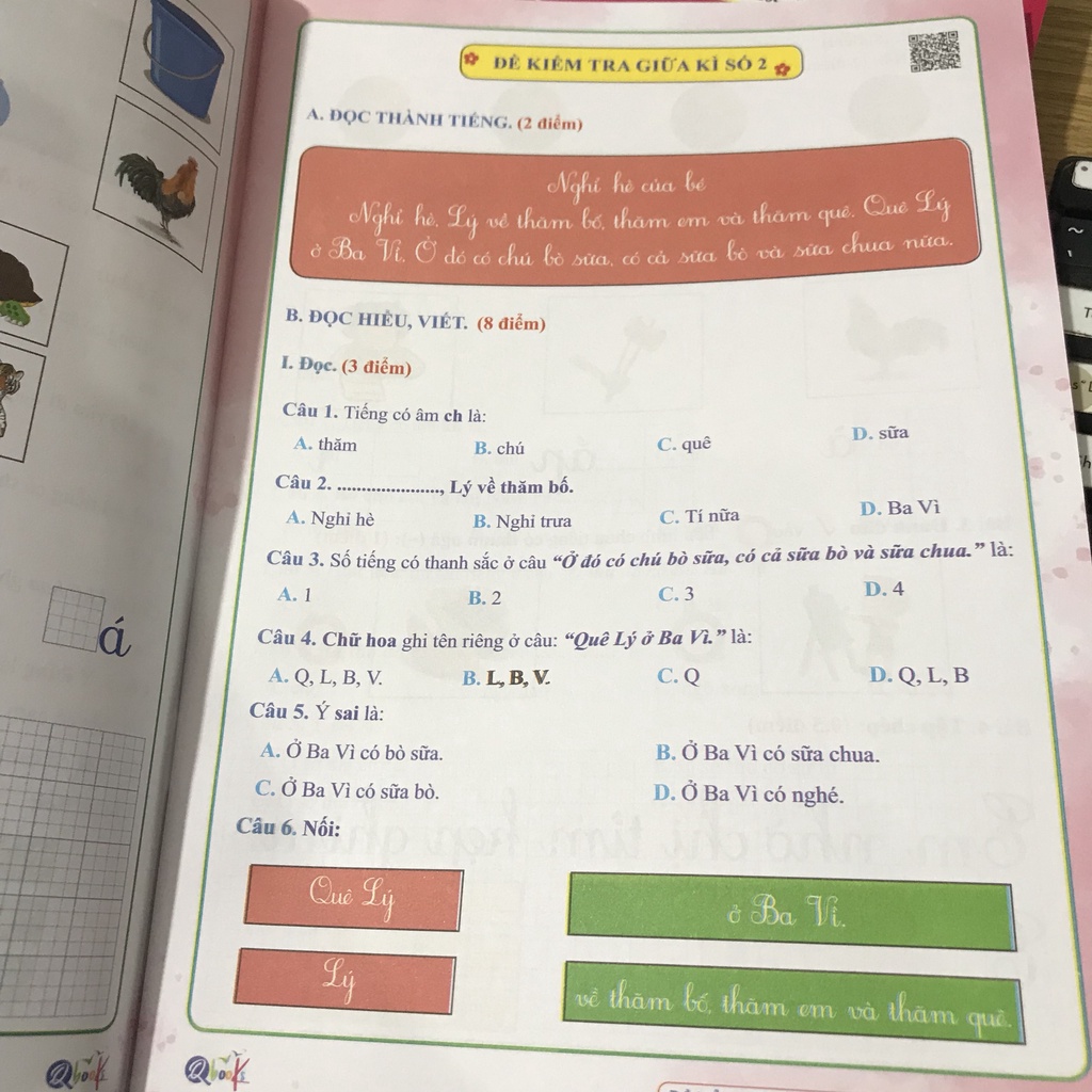 Sách - Đề Kiểm Tra Tiếng Việt 1 (Cánh Diều) - Học Kì 1