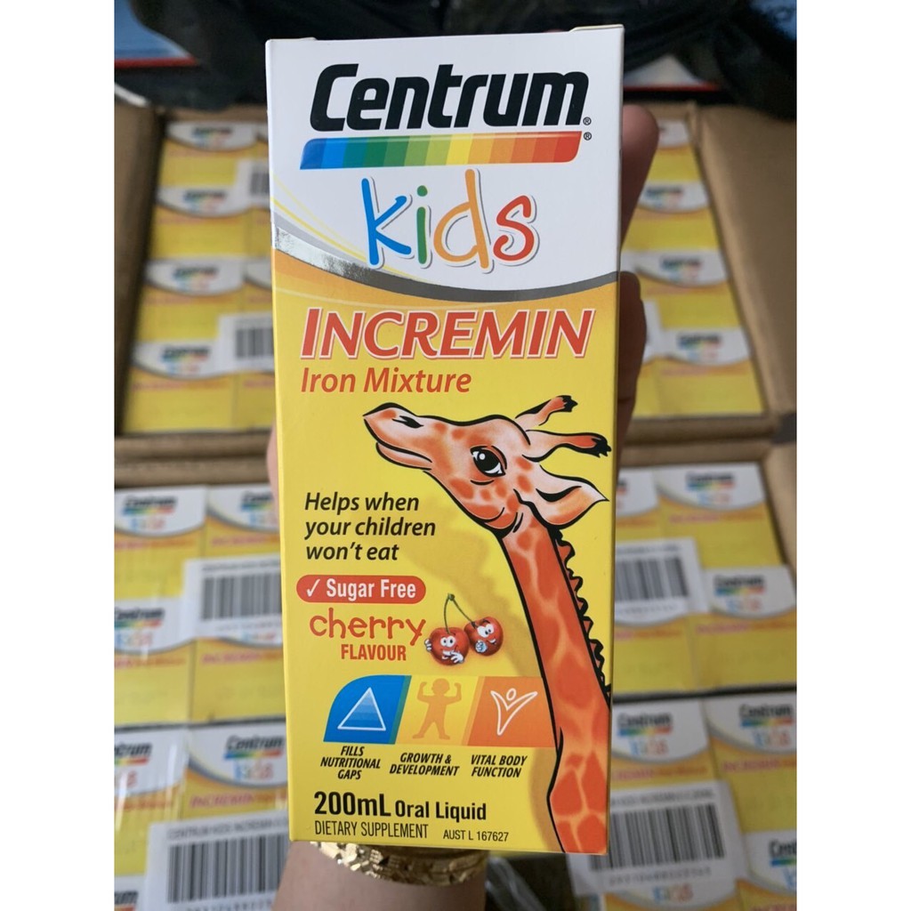 Centrum Kids - Siro dành cho trẻ biếng ăn mẫu mới date 4/2024