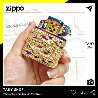𝙃𝙤̣̂𝙥-𝙌𝙪𝙚̣𝙩-Bật-𝙇𝙪̛̉𝙖 𝒁𝒊𝒑𝒑𝒐 ZORRO Cối đá chạm hình rồng 7 màu FULLBOX- TANY SHOP ZRC01 TD
