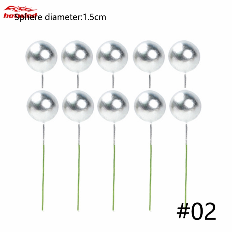 Set 10 Que Cắm Trang Trí Bánh Kem Hình Quả Bóng Xinh Xắn