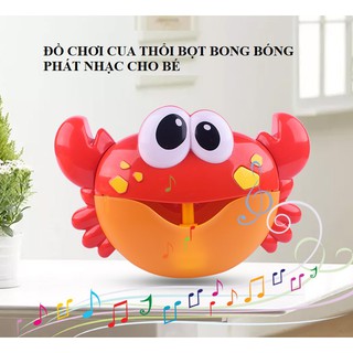 ĐỒ CHƠI CUA THỔI BỌT BONG BÓNG PHÁT NHẠC CHO BÉ