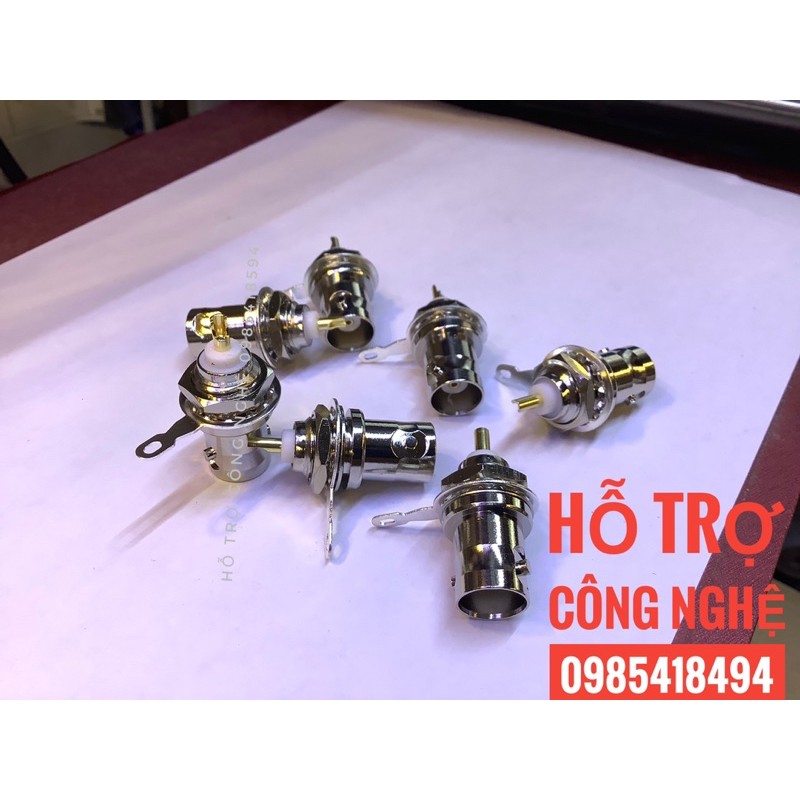 Jack BNC caia bắt máy hàng chuẩn đồng mạ vàng- giá 1 chiếc