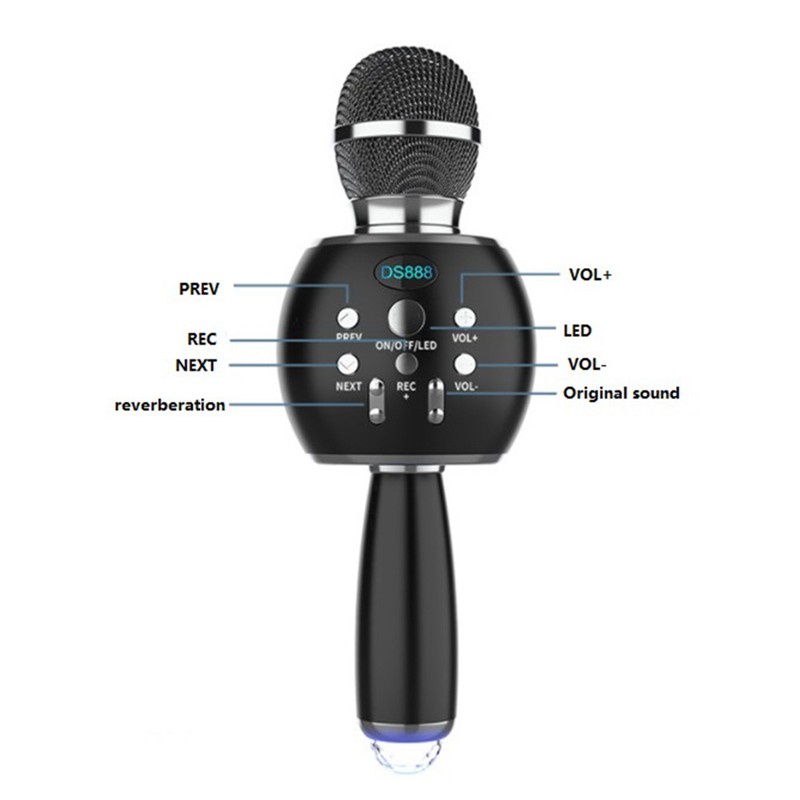 Micro Bluetooth Không Dây Ds888 Màu Hồng