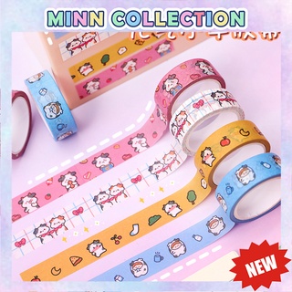 BĂNG KEO GIẤY WASHI HỌA TIẾT DỄ THƯƠNG