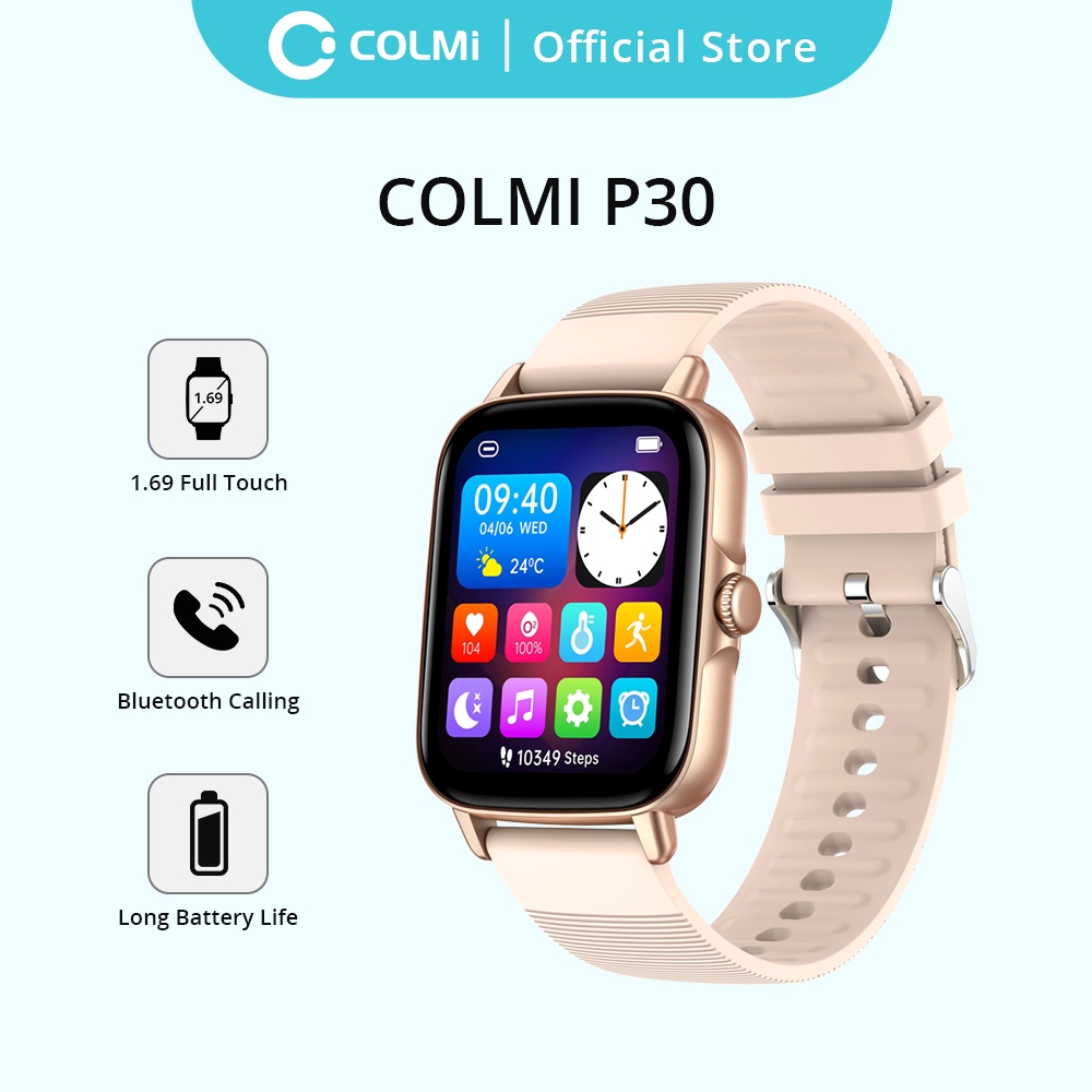 Đồng hồ thông minh Colmi P30 chống thấm nước IP68 kết nối Bluetooth thích hợp cho iOS Android và phụ kiện