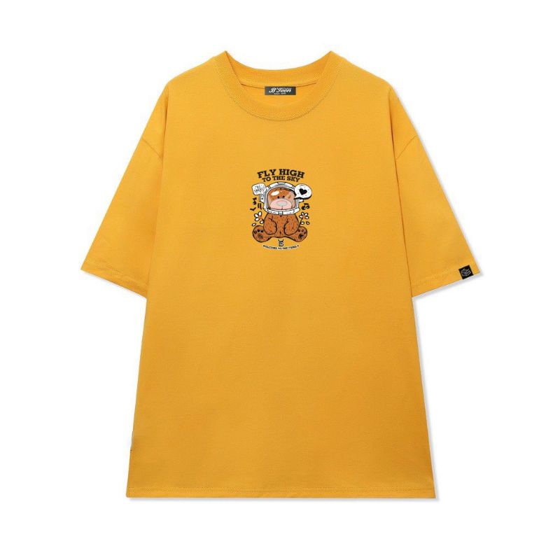 Áo thun Có sizeFull màu unisex tay lỡ gấu Fly High