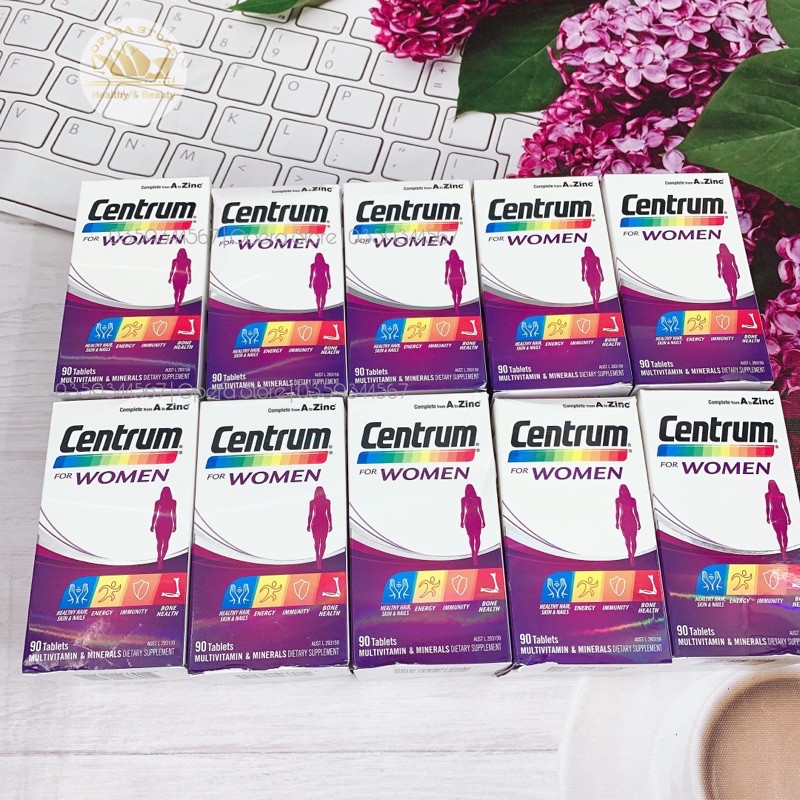 Vitamin nữ Centrum Women 90 viên date 2022