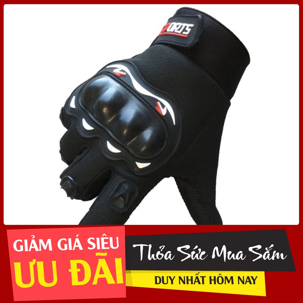 (Hàng Đẹp)  Găng Tay Phượt SPORT Dài Ngón - 5661 (Rẻ Là Mua)