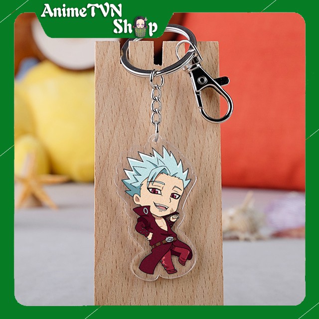 Móc khoá Mica dây xịn anime Nanatsu no Taizai (Thất Hình Đại Tội) - Nhựa Cứng Acrylic In 2 mặt sắc nét ( ảnh thật )