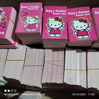 100 Tag Baby Fashion - Thẻ Treo Quần Áo Trẻ Em ( Paperm) - nhãn