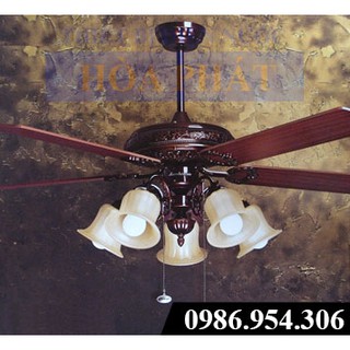Quạt trần đèn trang trí mountain air 60yof-3034 q41 công suất 85w