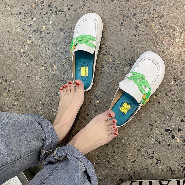 Dép Đế Bằng Phối Dây Xích Thời Trang Cho Nữ | BigBuy360 - bigbuy360.vn