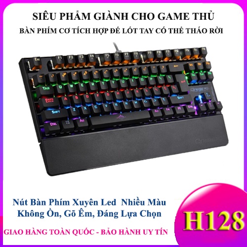 Bàn phím cơ chuyên dụng chơi game H28 Cổng usb Cho Laptop, Chơi Game Đẹp, Chất