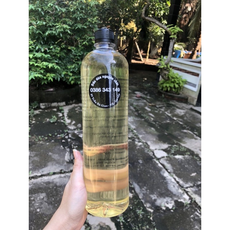 dầu dừa nguyên chất Bến Tre 1 lít (loại 1 có thể nấu ăn được) | BigBuy360 - bigbuy360.vn