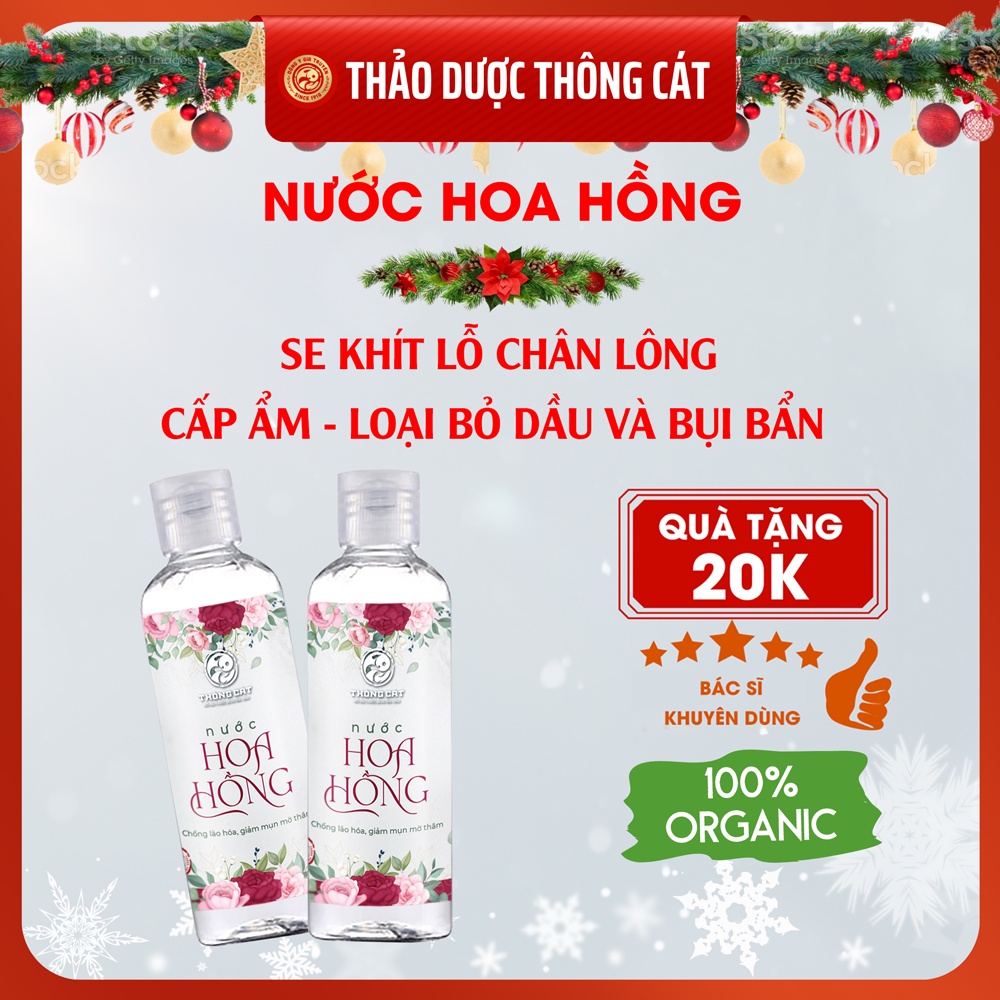 Nước hoa hồng dưỡng trắng và cấp ẩm cho da, se khít lỗ chân lông, đẹp da, mờ nám tàn nhang, loại bỏ da dầu mụn