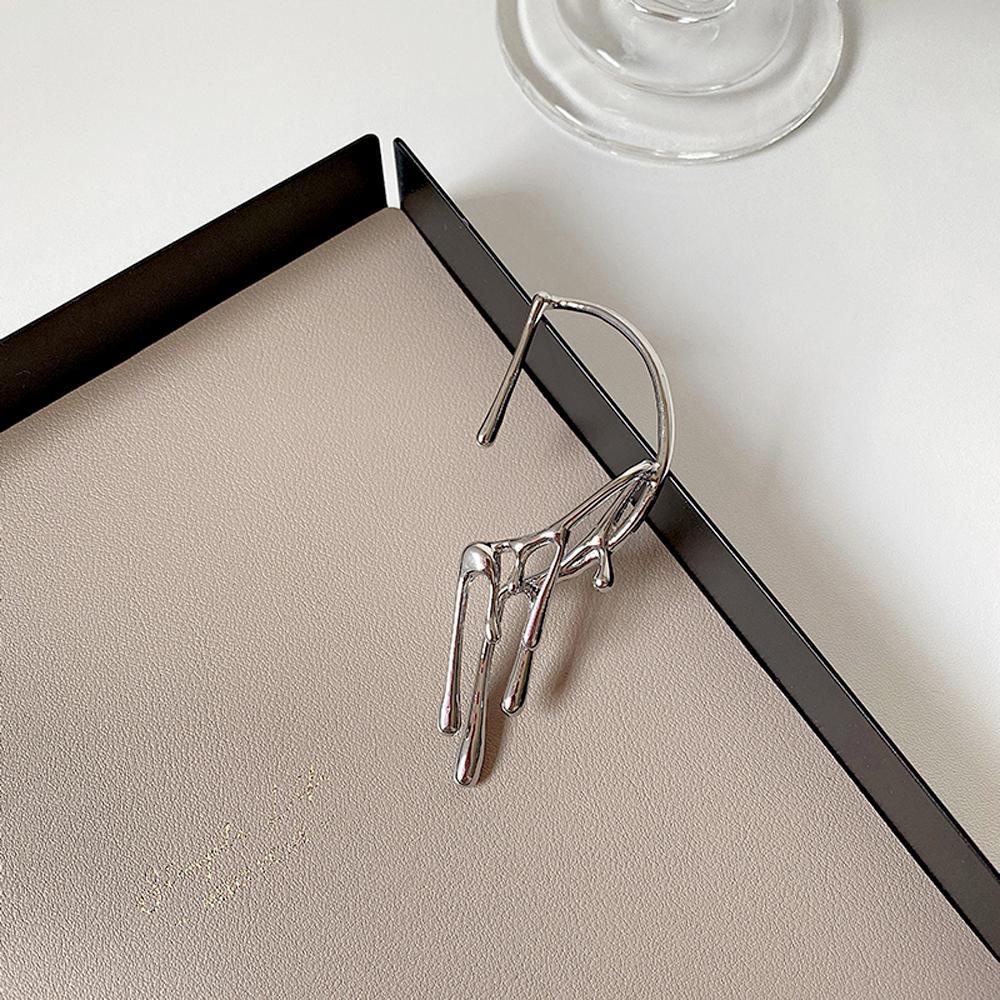 Khuyên Tai Dạng Móc BACK2LIFE Phong Cách Punk Độc Đáo Cho Nữ