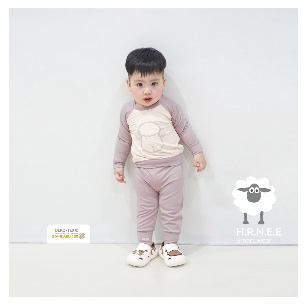 [Chính hãng] Bộ dài tay bo gấu 3D trẻ em Hrnee