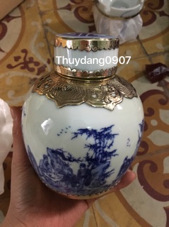Lọ đựng chè cảnh thất hiền