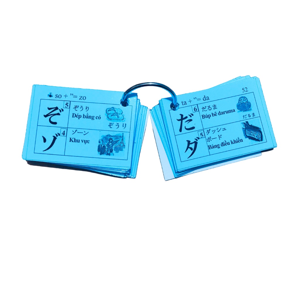 Thẻ Học Bảng Chữ Cái Tiếng Nhật Hiragana & Katakana Dành Cho Người Mới Bắt Đầu