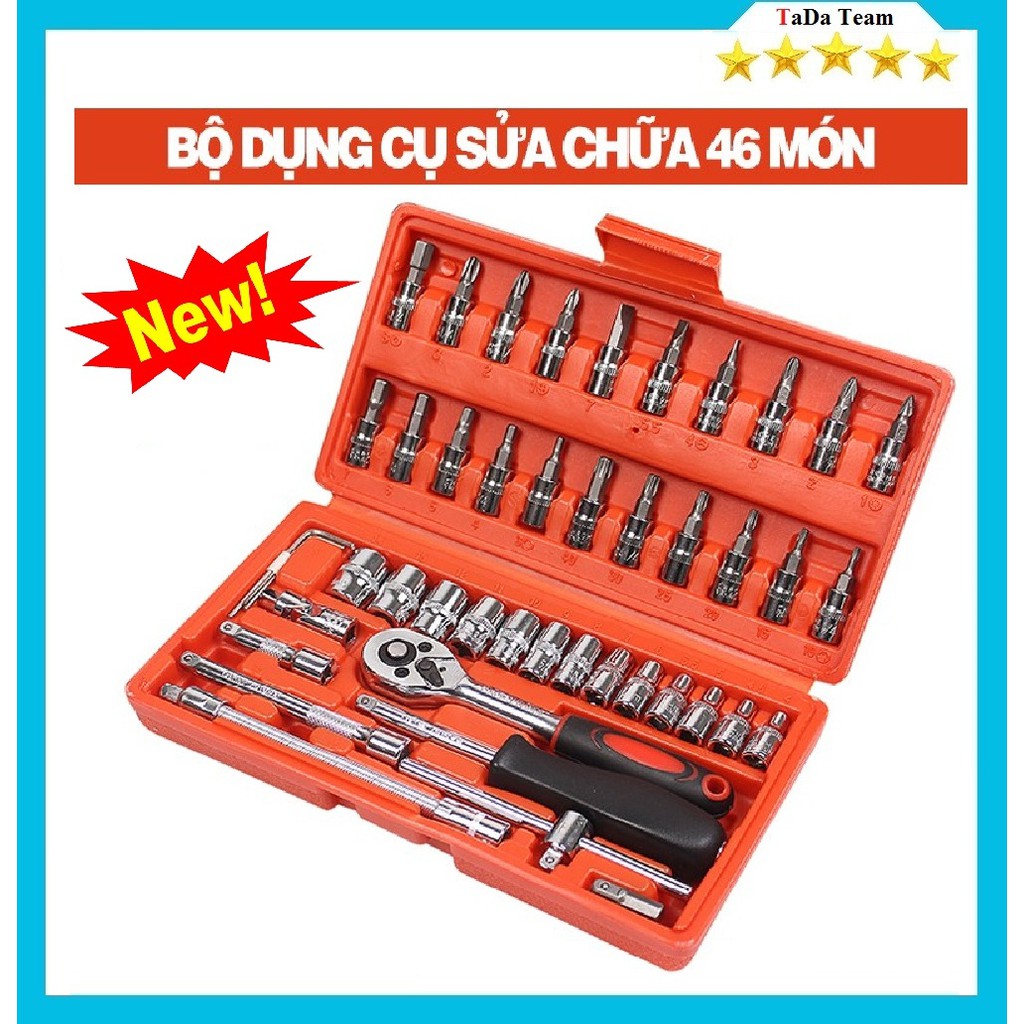 Bộ dụng cụ sửa chữa xe máy, nhà cửa đồ nội thất gia đình 46 chi tiết