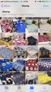 Sét ga chun / 2 vỏ gối nằm Cotton Poly