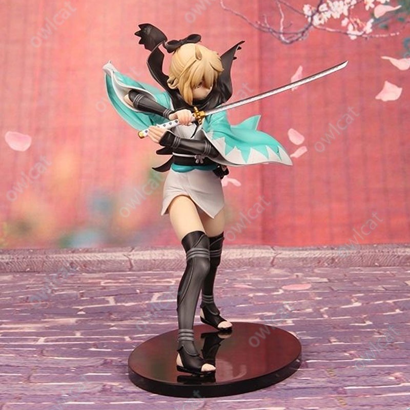 Mô Hình Nhân Vật Fgo Okita Soji  20cm Figure Servant Sakura Saber Noble Phantasm Three-Stage Thrust SSR 5 Stars Fate Grand Order Packed in Box Model Okita Souji