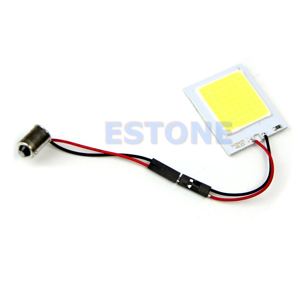 Đèn Trần Xe Hơi Ánh Sáng Ban Đêm 7W COB 48-LED T10