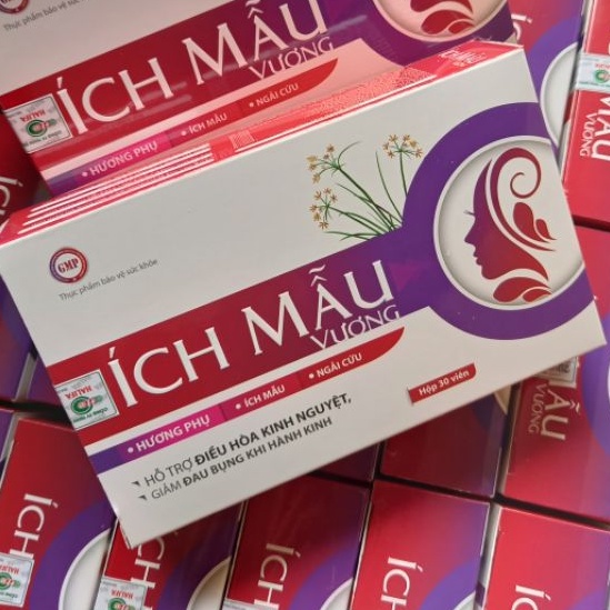 Viên uống điều kinh ÍCH MẪU VƯƠNG Giảm đau bụng kinh - Hộp 30v