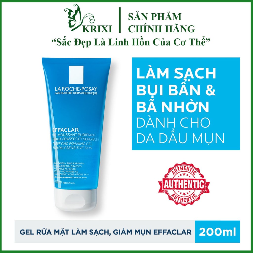 [La Roche-Posay] Gel Rửa Mặt La Roche-Posay Dành Cho Da Dầu, Nhạy Cảm 200ml - 400ml