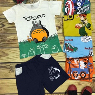 Cambo 4 bộ bé trai size đại cotton 4c