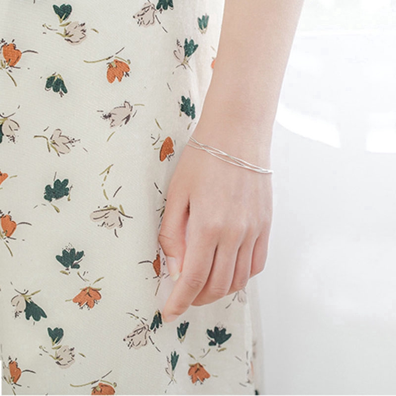  Vòng đeo tay bạc nhiều lớp phong cách Hàn Quốc thời trang cho nữ | BigBuy360 - bigbuy360.vn