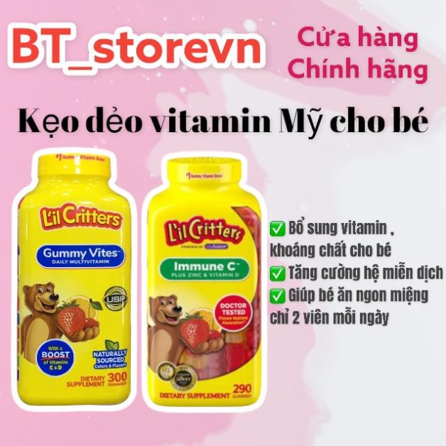 Kẹo dẻo Gấu Gummy bổ sung Vitamin L’il Critters Gummy Vites 300 viên
