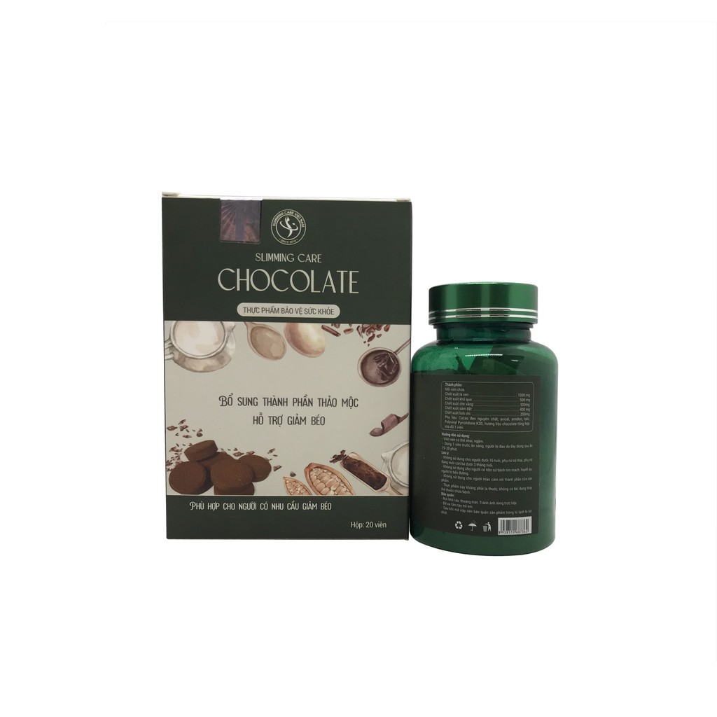 [ Mẫu Mới Nhất ] Kẹo Chocolate Giảm Cân Slimming Care 20 Viên Chiết Xuất Từ Thiên Nhiên