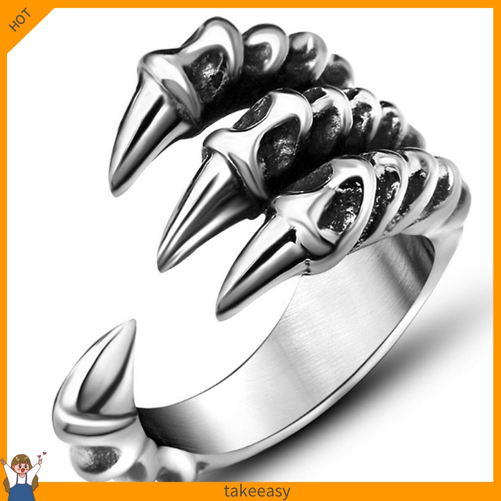[Hàng Có Sẵn] Nhẫn Hở Hình Móng Vuốt Đại Bàng Có Thể Điều Chỉnh Kích Cỡ