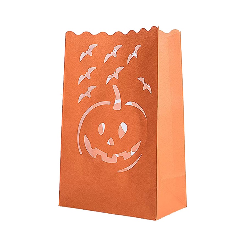 Set 10 Túi Đựng Nến Trang Trí Halloween