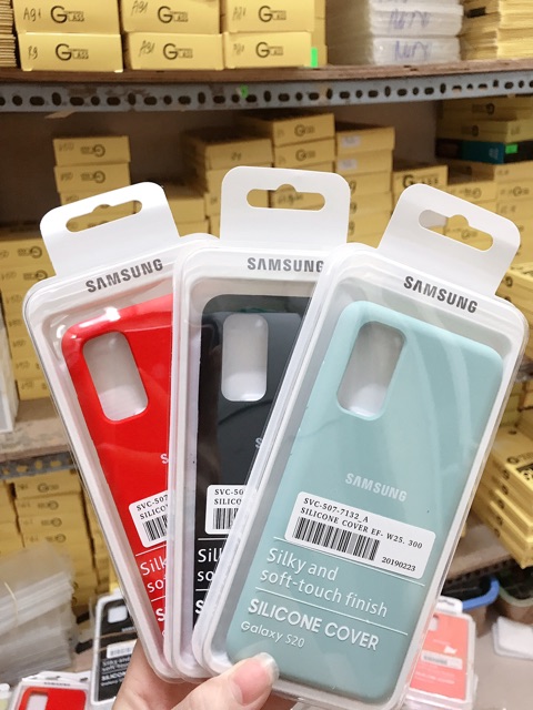 Ốp lưng Silicon Cover Galaxy S20 chống bám bẩn, chống bán vân tay
